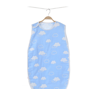 Color: Cloud blue, Size: 45x65cm - Gauze baby sleeping bag