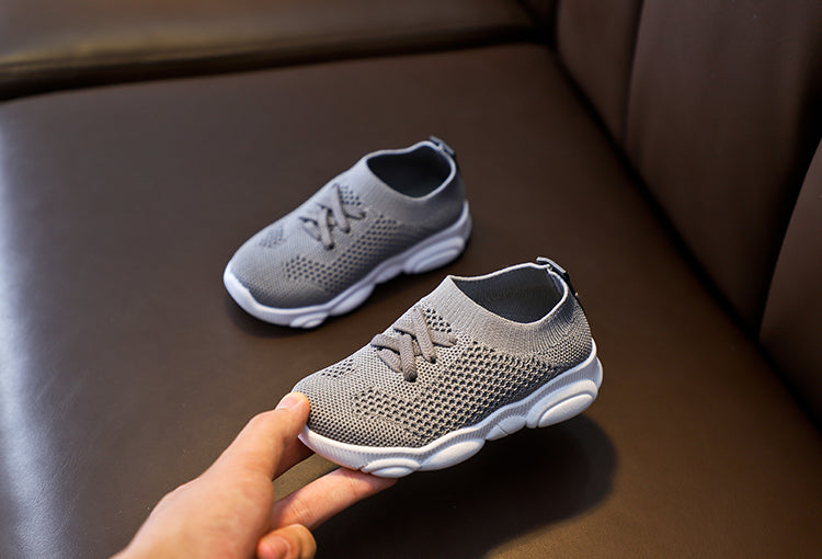 Color: Gray, Size: 13.5cm - One foot lazy shoes