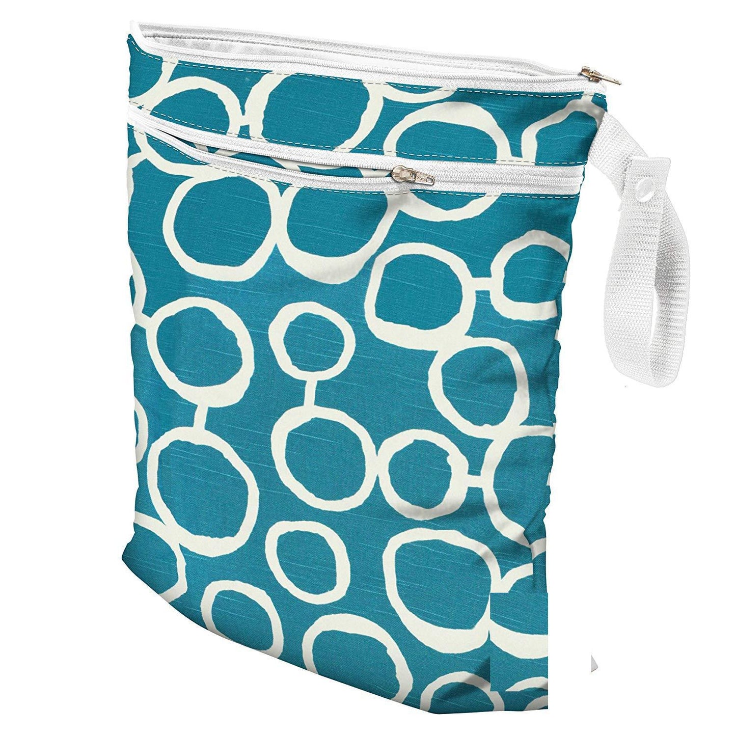 OhBabyKa Baby Diaper Bags Printed Double Zippered Wet/Dry Bag Waterproof Wet Cloth Diaper Backpack Reusable Diaper Cover WetBag
