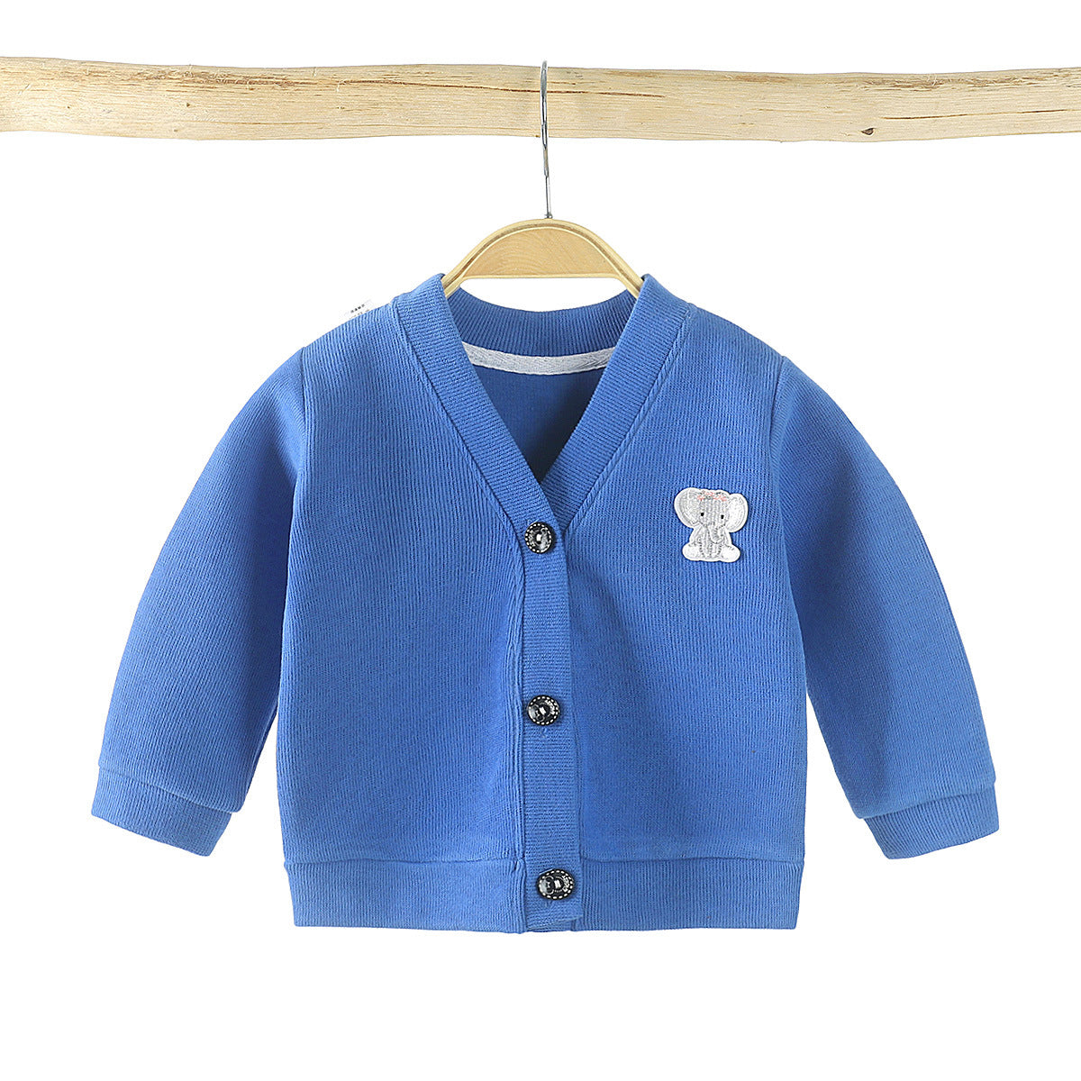 Color: Blue, Size: 80cm - Baby Knitwear Cardigan Jacket Infant Clothing Girls