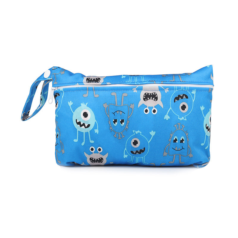 Mini single zipper diaper bag cotton storage bag