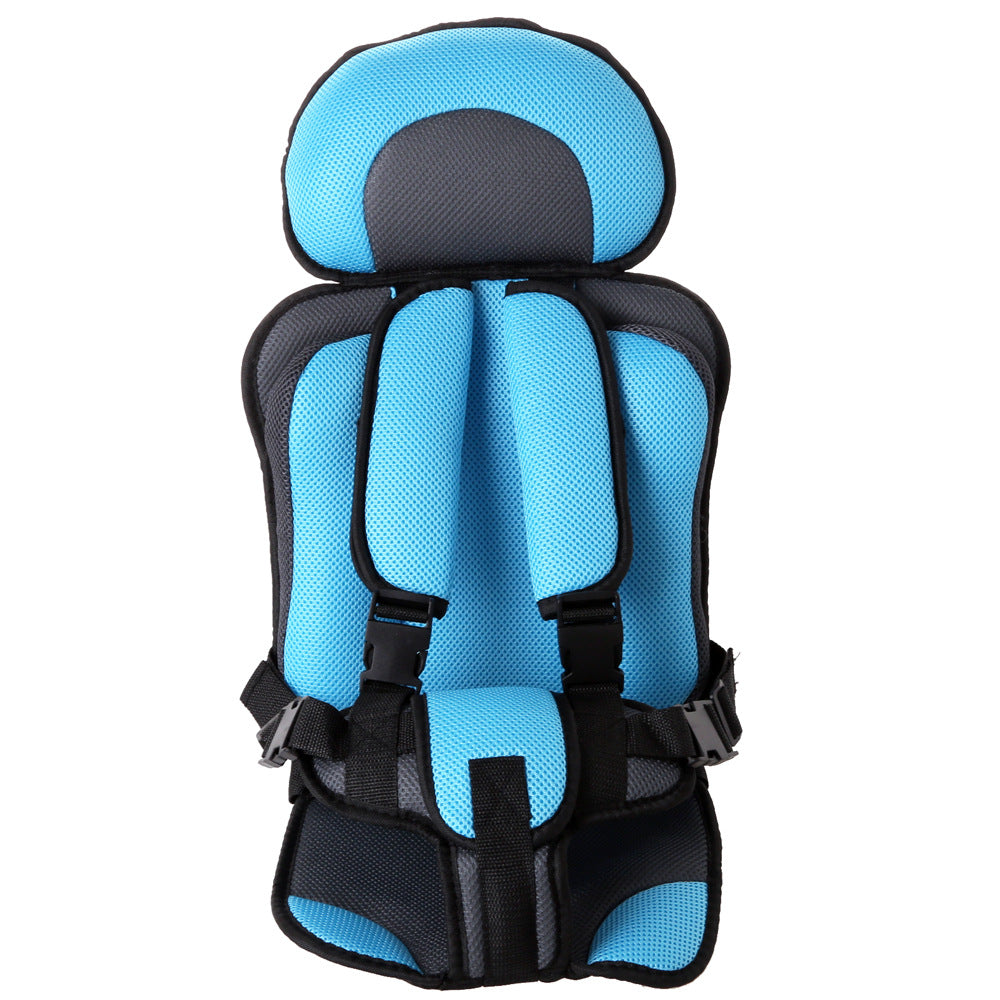 Color: Sky Blue - Infant Safe Seat Mat Portable Baby Safety Seat Children's Chairs Updated Version Thickening Sponge Kids Car Stroller Seats Pad