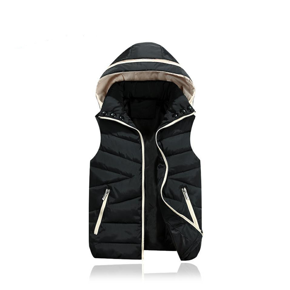 Color: Black, Size: S - Autumn And Winter Children's Down Cotton Vest