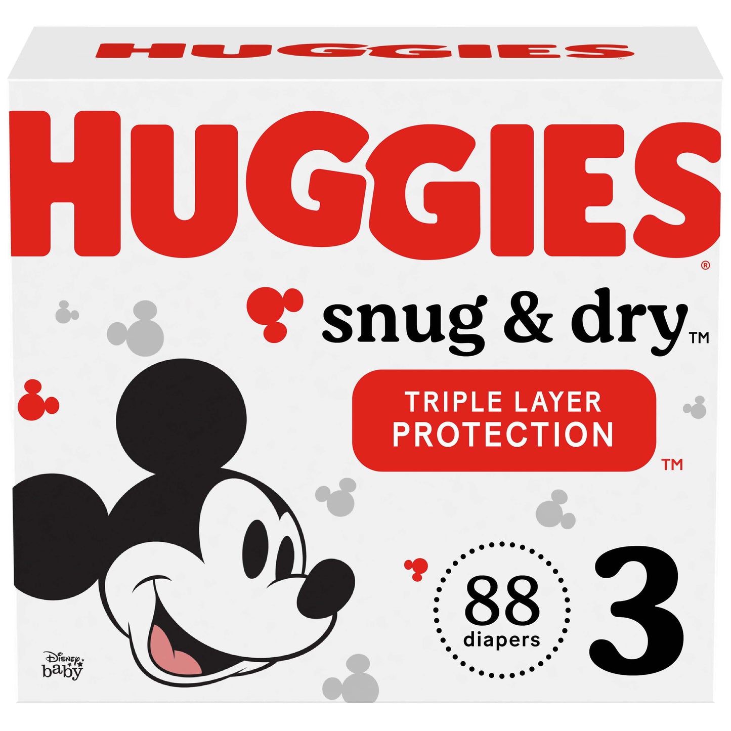 Huggies Snug & Dry Baby Diapers Size 3; Count 88