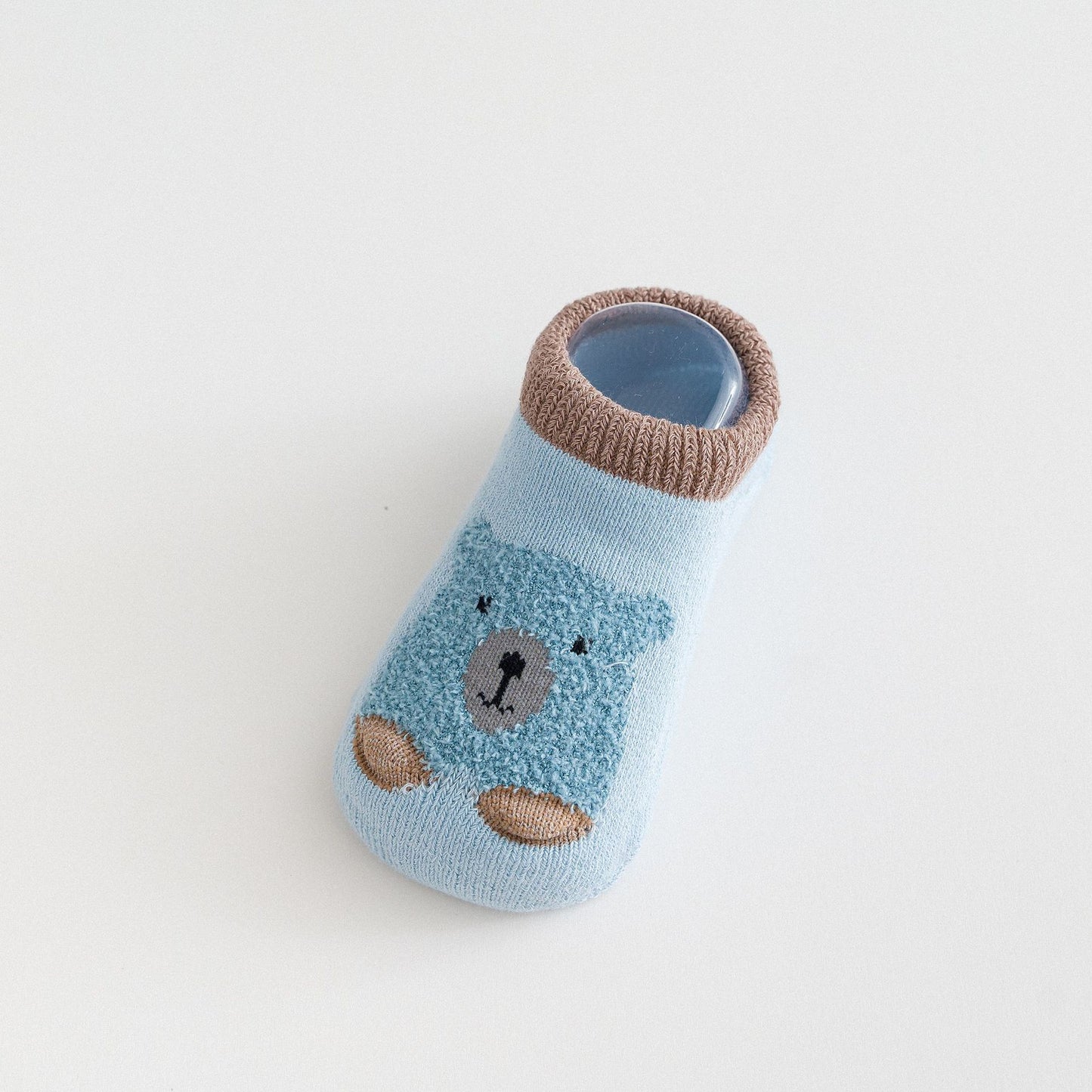 style: C, Size: S - Cute Cartoon Children's Socks Terry Thickened Baby