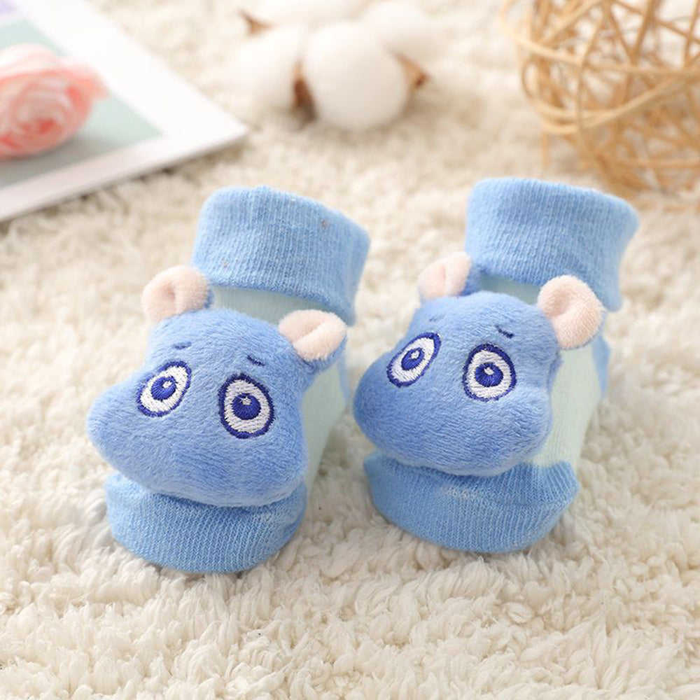 Cute Super Cute Plus Velvet Warm Non-slip Baby Floor Toddler Doll Socks