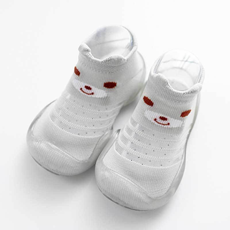 Color: Ice silk grey, Size: Size26 - Baby Footwear, Ultra-Thin, Breathable, Non-Slip, Soft-Soled, Waterproof Floor Shoes