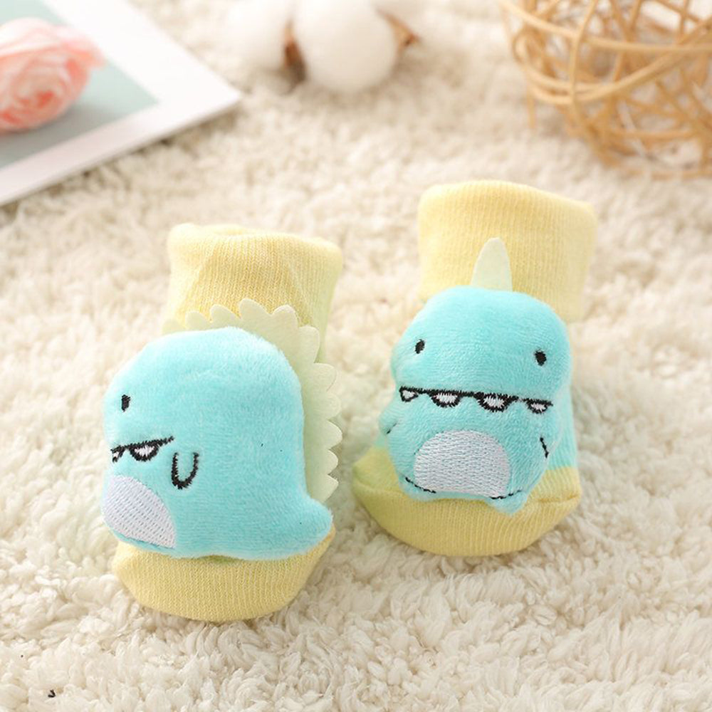 Cute Super Cute Plus Velvet Warm Non-slip Baby Floor Toddler Doll Socks