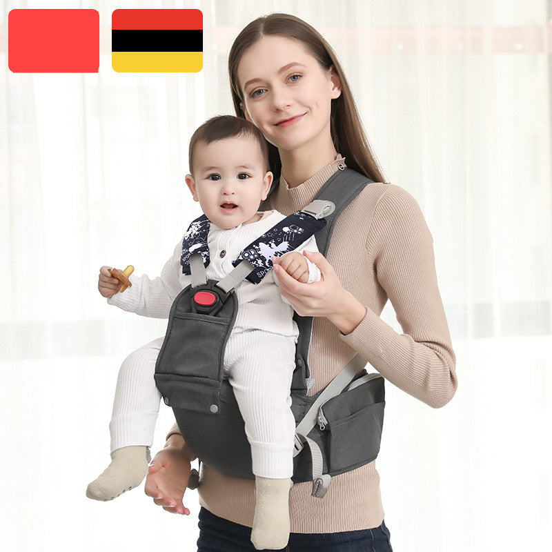 Color: Charcoal grey starry sky - Multifunctional Stool Waist Support, Waist Protection And Baby Holding Artifact
