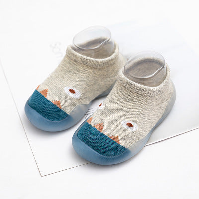 Color: Monster navy, Size: Size22 - Baby Footwear, Ultra-Thin, Breathable, Non-Slip, Soft-Soled, Waterproof Floor Shoes