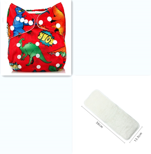 Color: F36 witha diaper - Baby Cloth Diapers, Washable Diapers