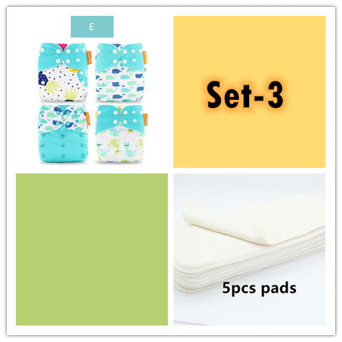 Specification: Set 3 - Washable Eco-friendly Cloth Diaper Ecological Adjustable Nappy Reusable Diaper