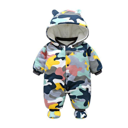 Color: 13 stytle, Size: 9m - The baby thickens the onesie