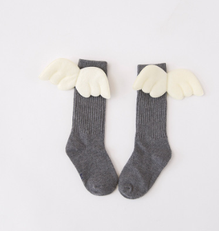 Color: Dark grey, Kid Sock Size: 7 10years old - Wing socks