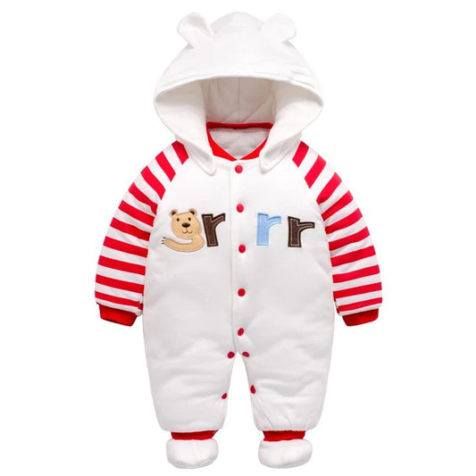 Color: 19 stytle, Size: 3m - The baby thickens the onesie