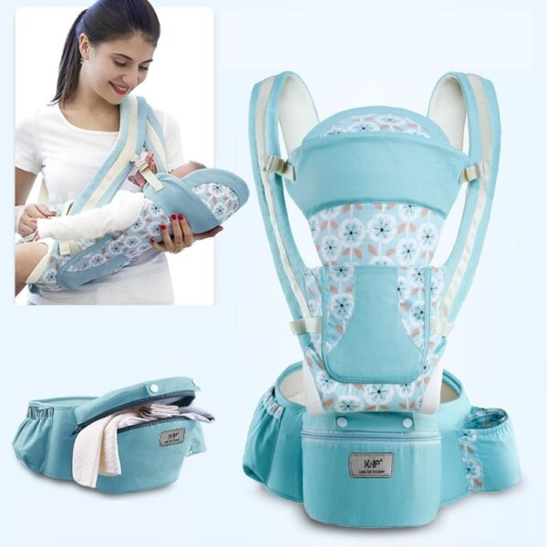 Color: Fresh green - Multi-functional baby waist stool