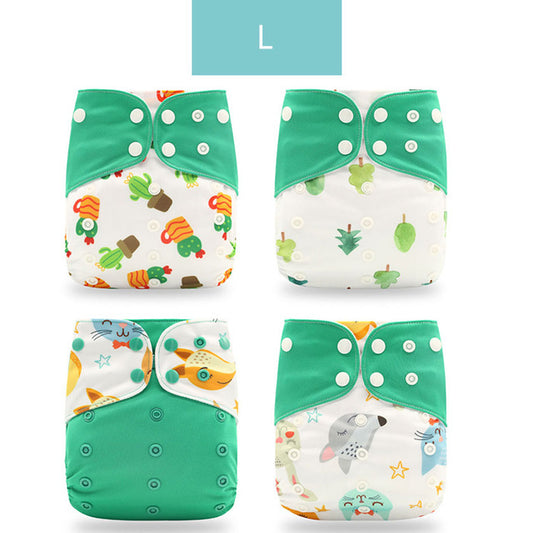 Specification: L - Washable Eco-friendly Cloth Diaper Ecological Adjustable Nappy Reusable Diaper