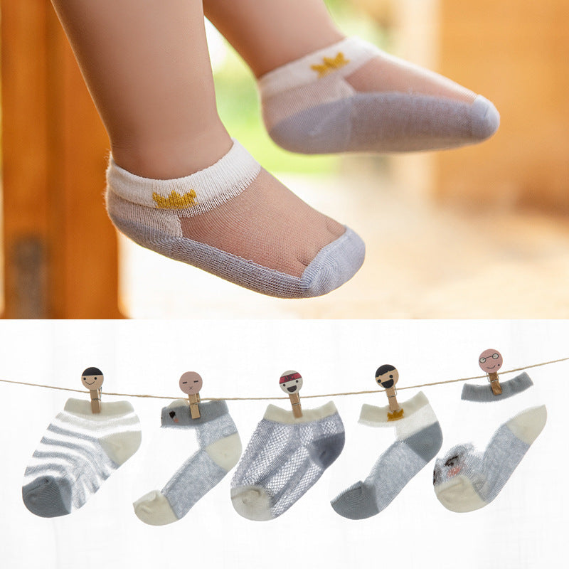 Thin cotton hollow children's socks