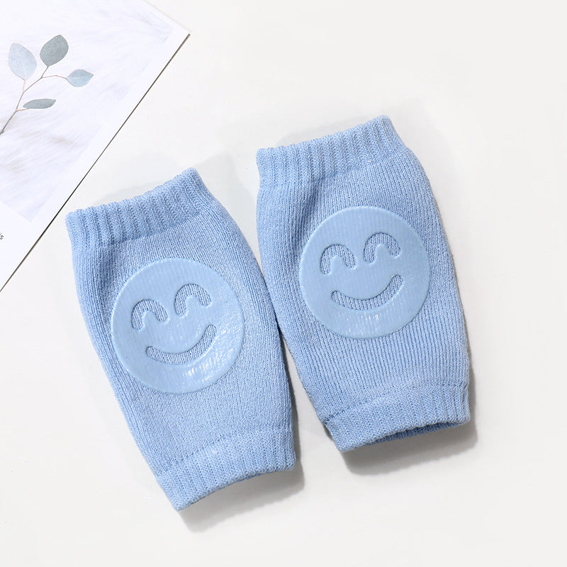 Color: Blue, quantity: Q1pcs - Summer Terry Baby Socks Knee Pads