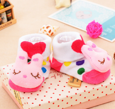 Style: 7, Size: Big - Cotton Baby Socks Christmas Socks For Newborns Gift Animal Lot Anti Slip With Rubber Soles For Child Boy Girl Newborn Baby Socks