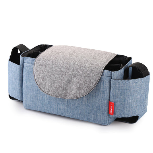 Color: BlueB - Multifunction Baby Stroller Bag Organizer Maternity Nappy Bag Stroller Accessories Cup wheelchair bag