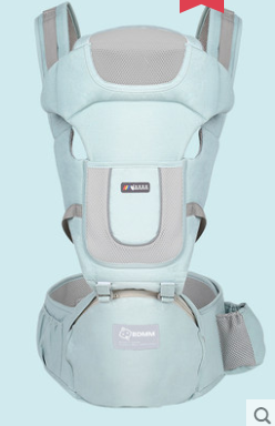 Color: Green Style2 - Baby sling waist stool front holding multi-function baby child seat stool four seasons universal babies artifact before and after dual-use