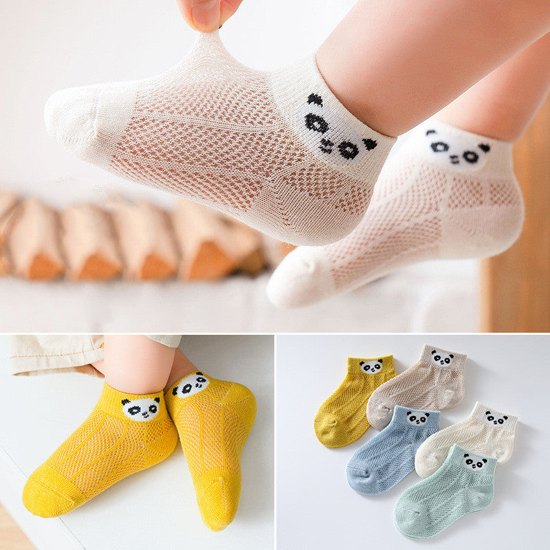 Children's Socks Thin Mesh Boat Socks Pure Breathable Baby Socks