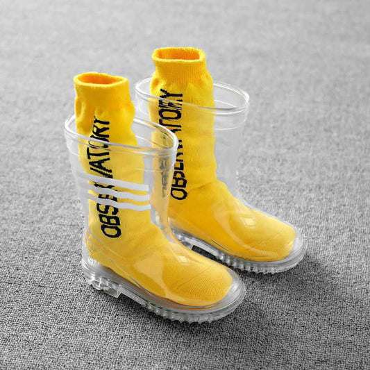 Color: B, Child size: 25 - Boys And Girls Non-slip Water Shoes