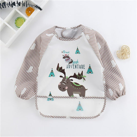 style: B, Size: One size - Baby Anti-wearing Children's Long-sleeved Water Gown