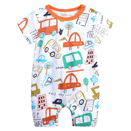 Baby Onesies Summer Slub Cotton Short Sleeves