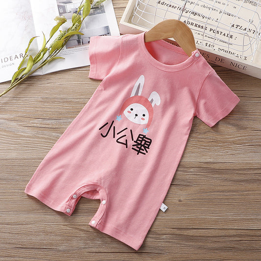 Color: Little princess, Child size: 66cm - Baby Onesies Summer 0-3 Months Cotton Baby Romper