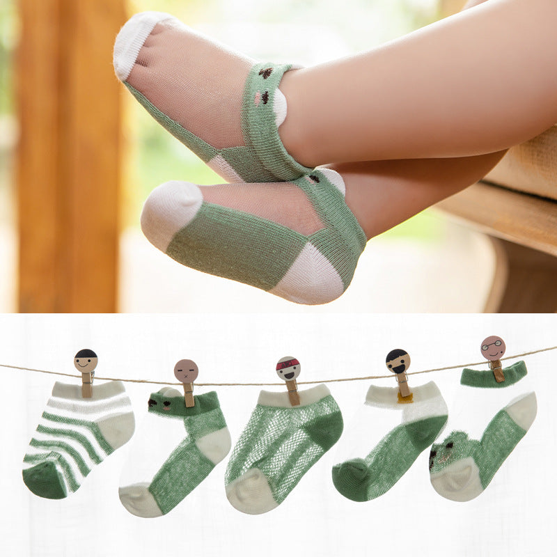 Thin cotton hollow children's socks