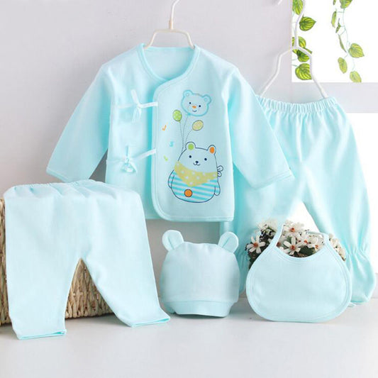 Newborn baby suits pure cotton ( 5pcs/set) baby fashion underwear 15 colors sets Infant unisex suit