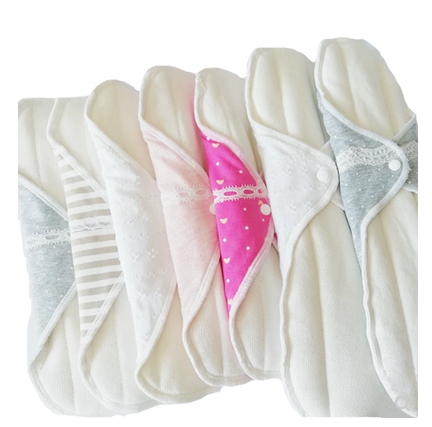 7-piece combination Japanese handmade cotton cloth washable daily panty liner can be repeatedly cleaned pregnant women sanitary napkins
