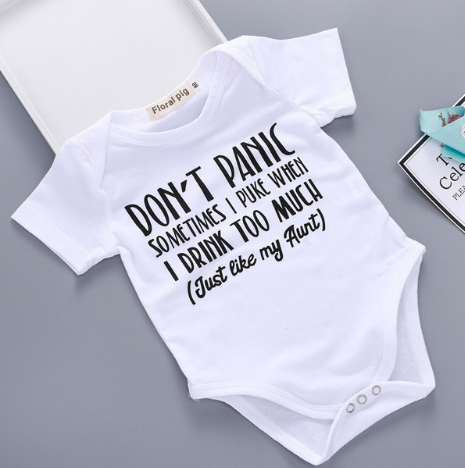 Color: White7, Size: 70cm - 2021 Newborn Baby Clothes Funny 1st Birthday Daddy Letter White Short Sleeve Baby Bodysuits Tiny Cotton Baby Clothes Onesie (China)