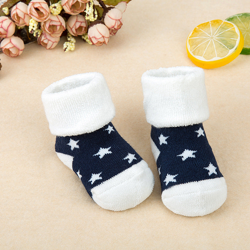 Baby cotton terry socks