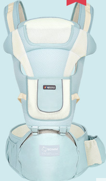 Color: Green Style1 - Baby sling waist stool front holding multi-function baby child seat stool four seasons universal babies artifact before and after dual-use