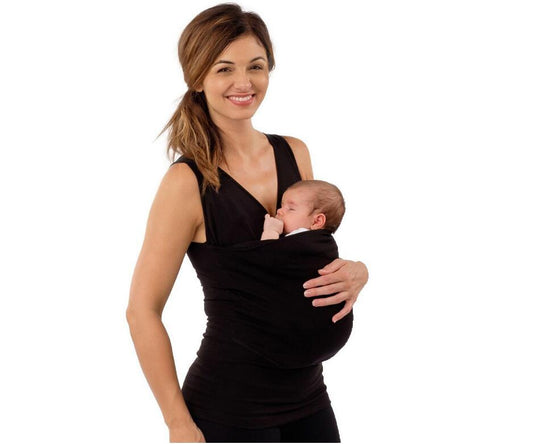 style: Mam Black, Size: M - Mom Carrier Baby Tshirt Cloth