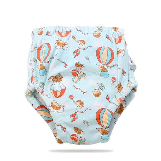 Color: Traveller, Size: 90 - Baby training learning pants baby gauze diaper pants