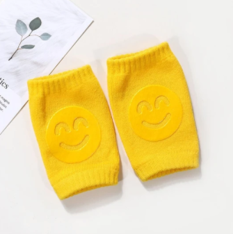 Color: Yellow, quantity: Q1pcs - Summer Terry Baby Socks Knee Pads