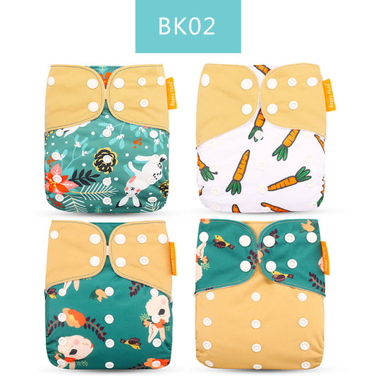 Specification: BK02 - Washable Eco-friendly Cloth Diaper Ecological Adjustable Nappy Reusable Diaper