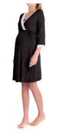 Paneled Sleeve Maternity Dress