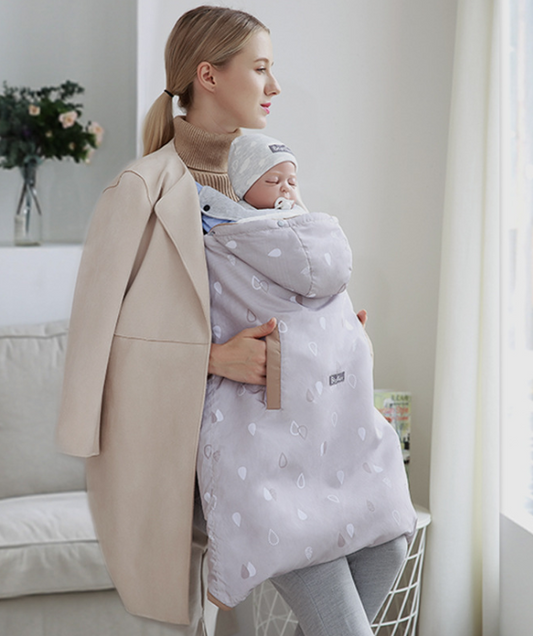 Infants and children's slings cloaked by the baby autumn and winter thick windproof warmth holding blanket baby two-piece sleeping bag