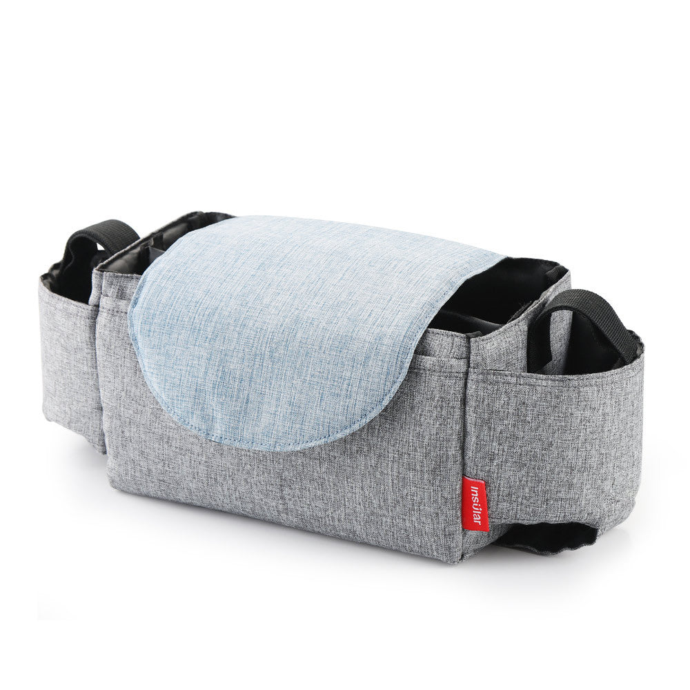 Color: GreyB - Multifunction Baby Stroller Bag Organizer Maternity Nappy Bag Stroller Accessories Cup wheelchair bag