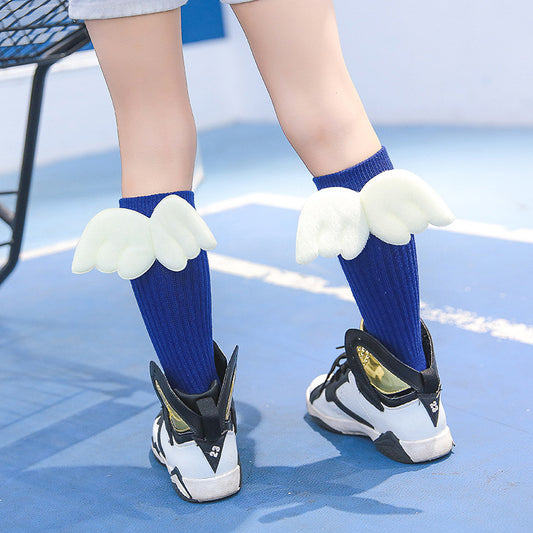 Color: Sapphire, Kid Sock Size: 1 3years old - Wing socks