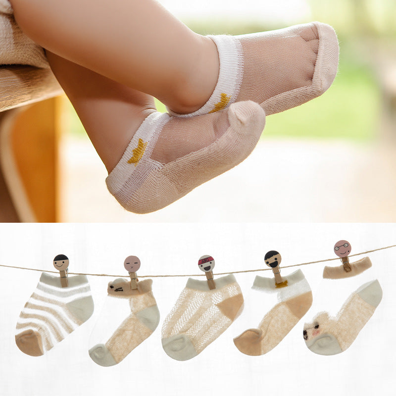 Thin cotton hollow children's socks