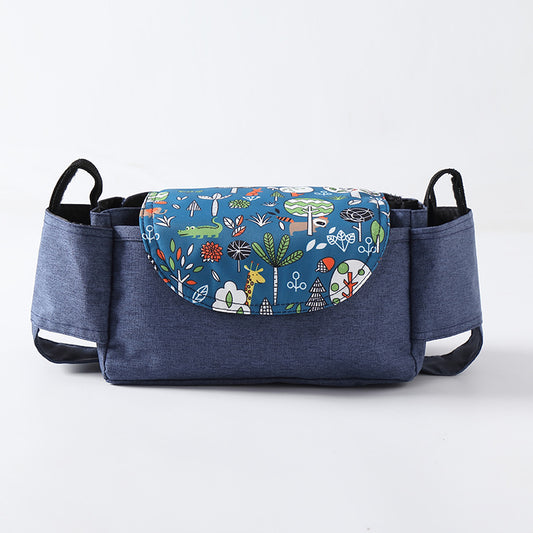 Color: Animal park - Multifunction Baby Stroller Bag Organizer Maternity Nappy Bag Stroller Accessories Cup wheelchair bag