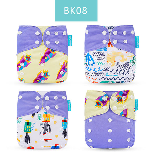 Specification: BK08 - Washable Eco-friendly Cloth Diaper Ecological Adjustable Nappy Reusable Diaper