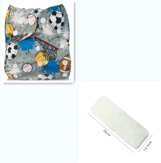Color: F08 witha diaper - Baby Cloth Diapers, Washable Diapers