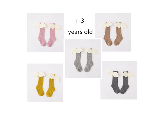 Color: 5pcsSet, Kid Sock Size: 1 3years old - Wing socks